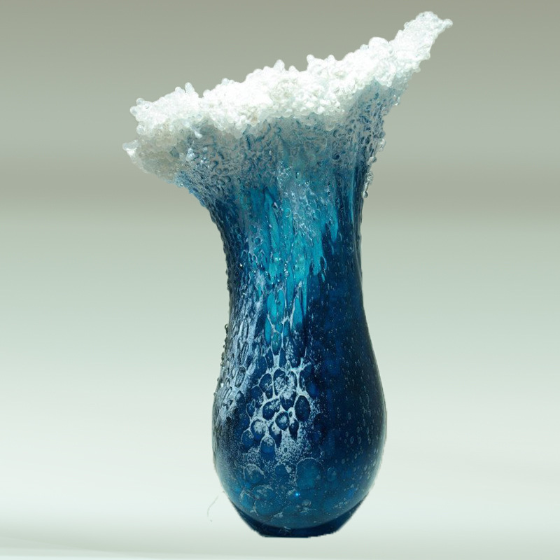 Wave Pattern Resin Vase Craft, - Resin Art Ocean review and price