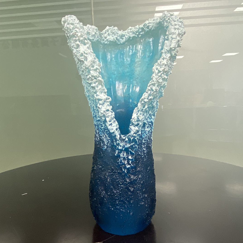Wave Pattern Resin Vase Craft, - Resin Art Ocean review and price
