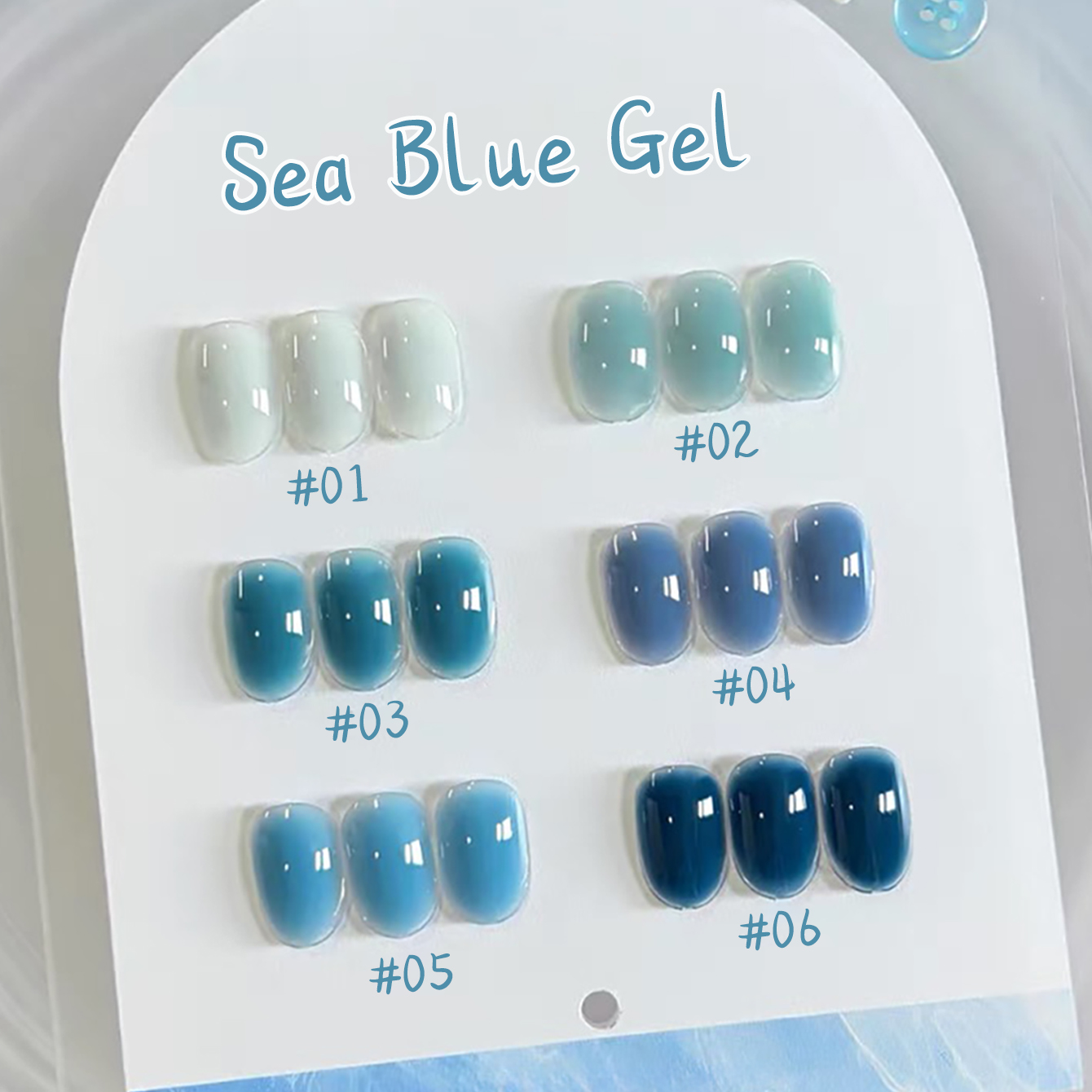 1-10pcs WS Ice Transparent Blu - Resin Art All review and price