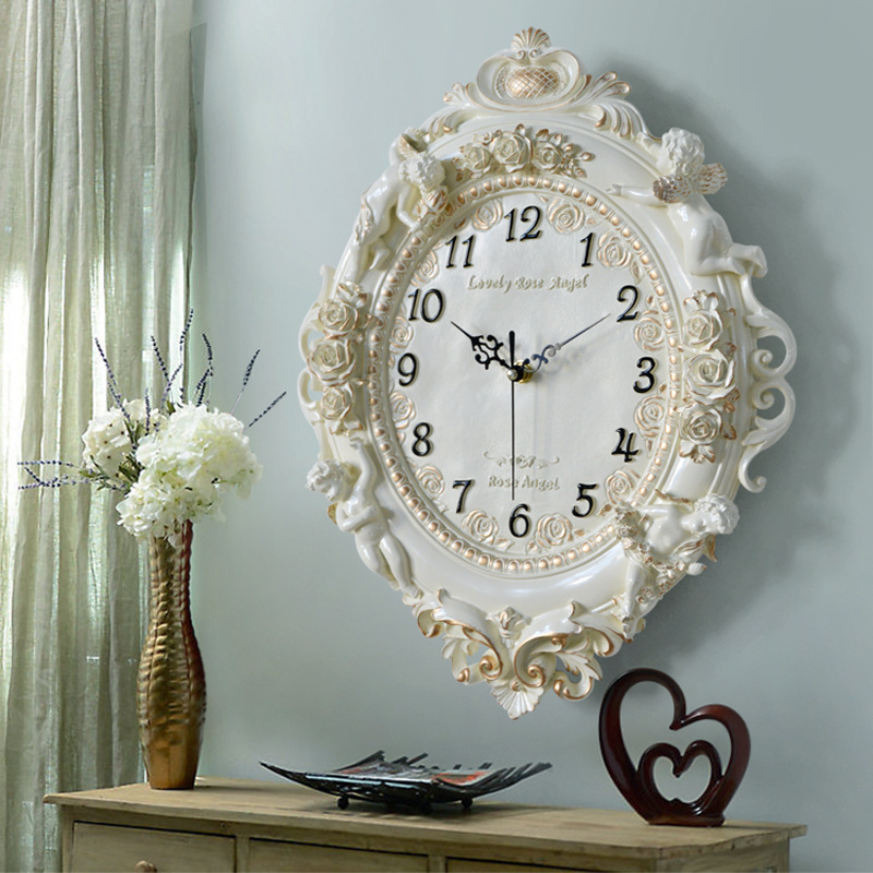 European Angel Wall Clock Livi - Resin Art Wall Clock review and price