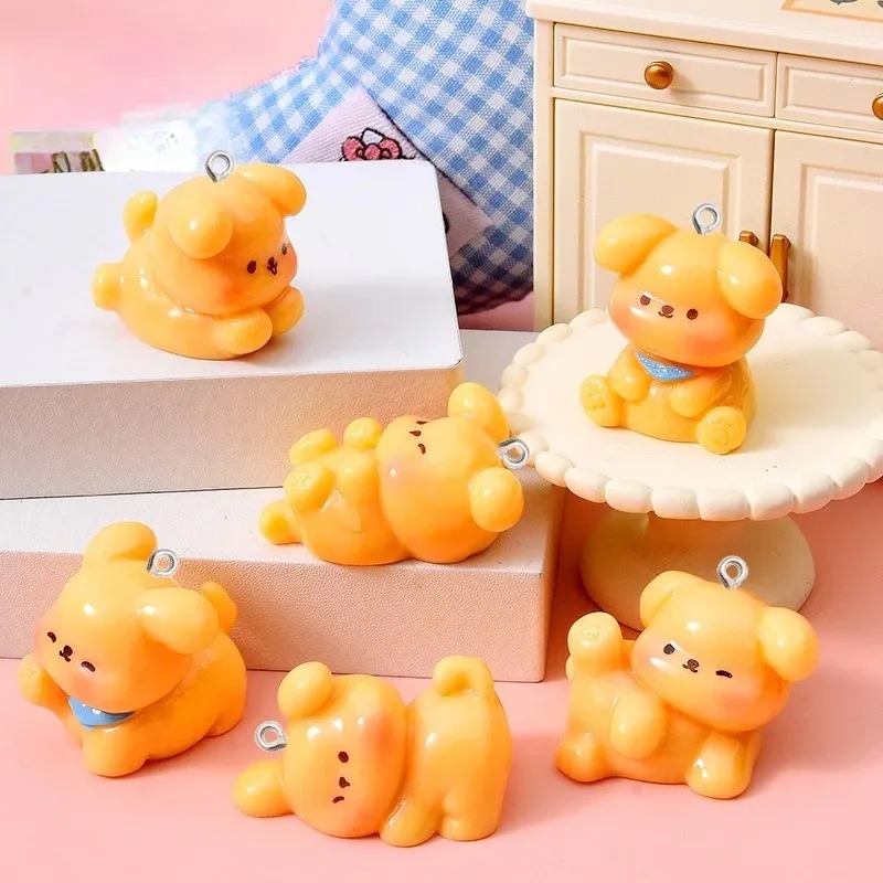 10Pcs Cute Cartoon Dog Acrylic - Resin Art Pendant review and price