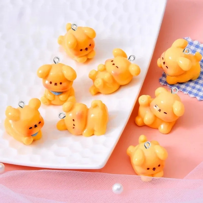 10Pcs Cute Cartoon Dog Acrylic - Resin Art Pendant review and price