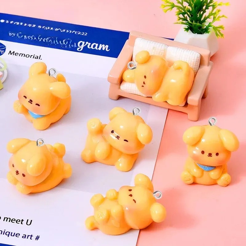 10Pcs Cute Cartoon Dog Acrylic - Resin Art Pendant review and price