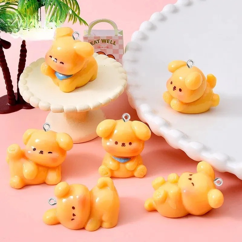 10Pcs Cute Cartoon Dog Acrylic - Resin Art Pendant review and price
