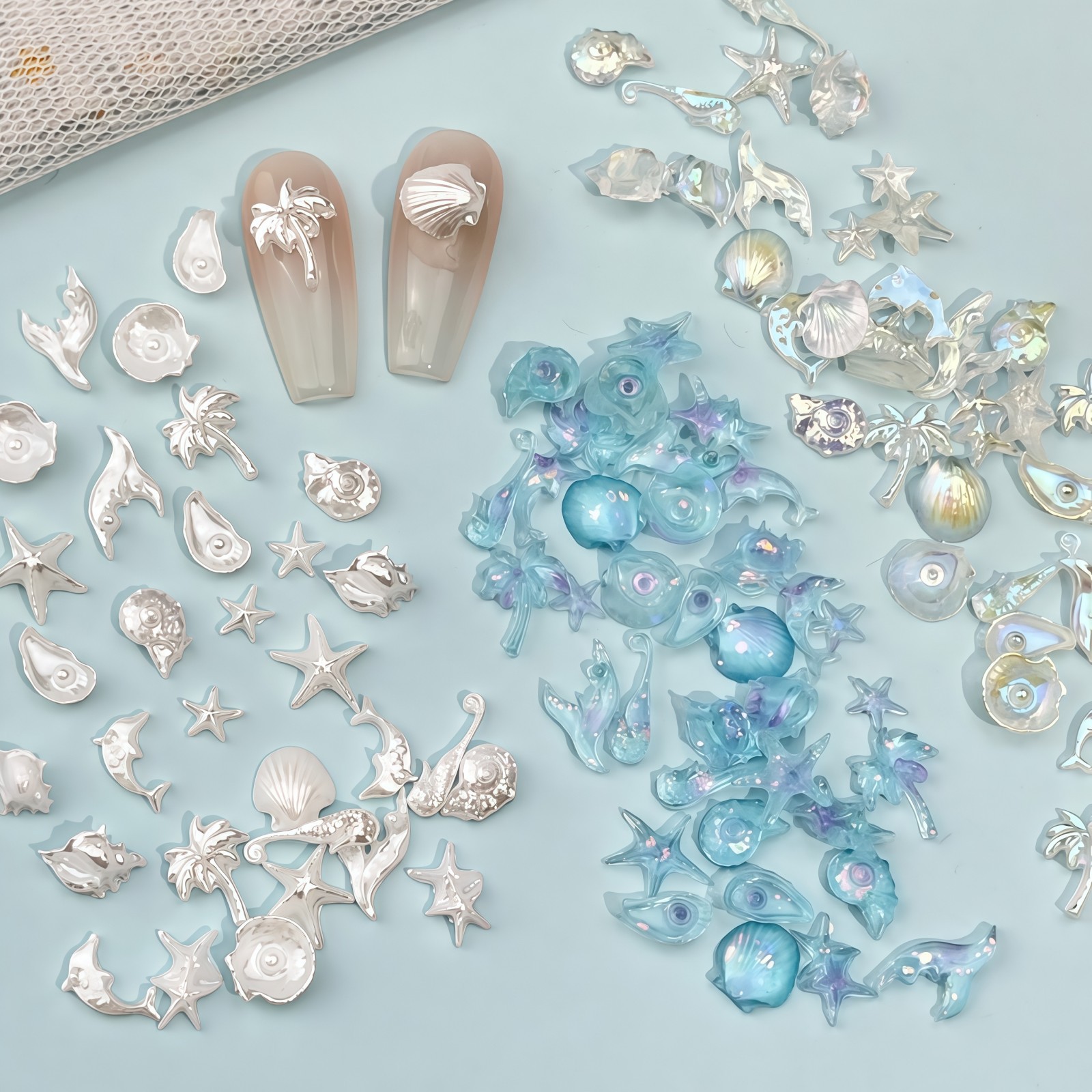 50PCS Dreamy Blue Sea Series R - Resin Art Beach review and price