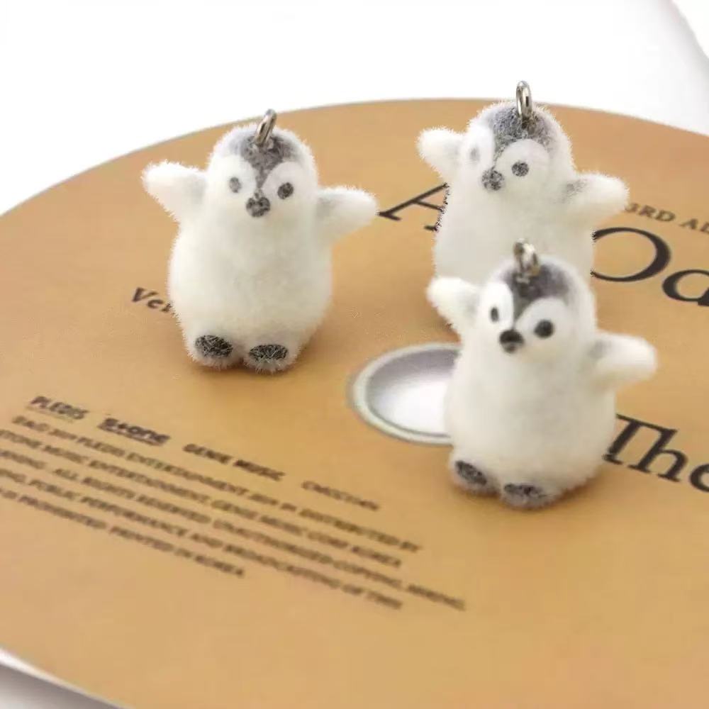 5pcs Flocking Small Penguin Re - Resin Art Pendant review and price