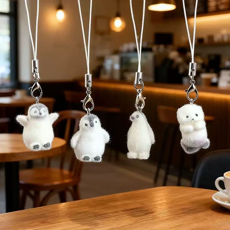 5pcs Flocking Small Penguin Re - Resin Art Pendant review and price