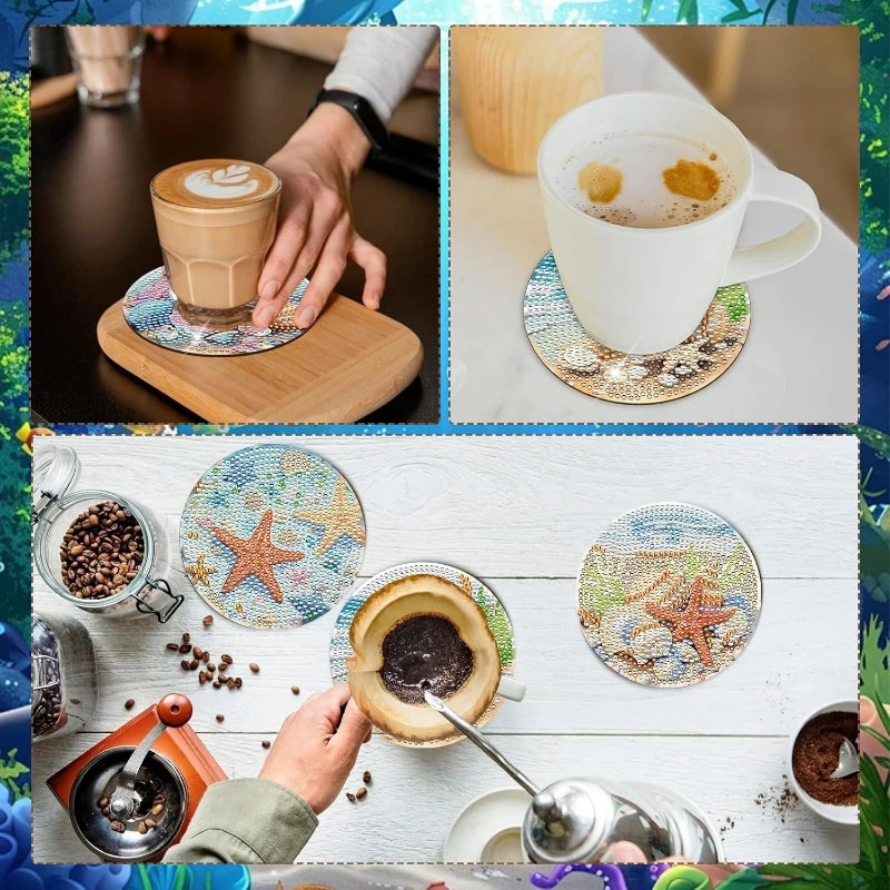 8 Pieces of Diamond Art Painti - Resin Art Ocean review and price